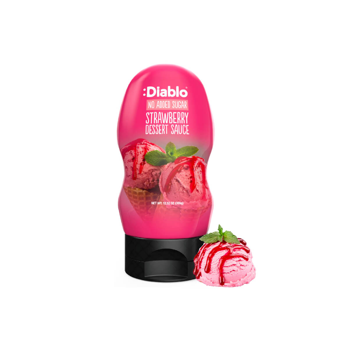 Diablo Strawberry Dessert Sauce No Added Sugar 290ml