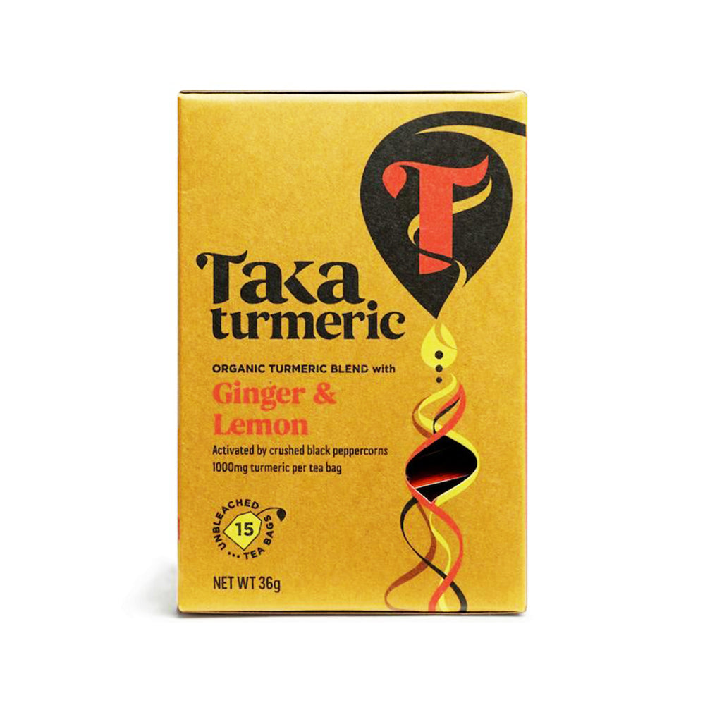 Taka Turmeric Organic Ginger Lemon Tea 2.4Gx15s