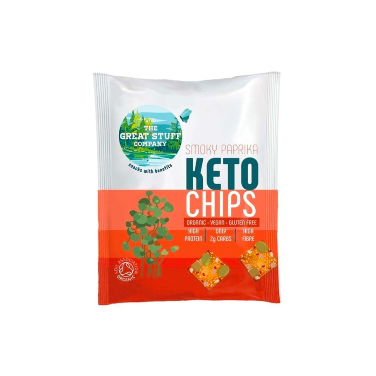 The Great Stuff Company Smoky Paprika Keto Chips 40g