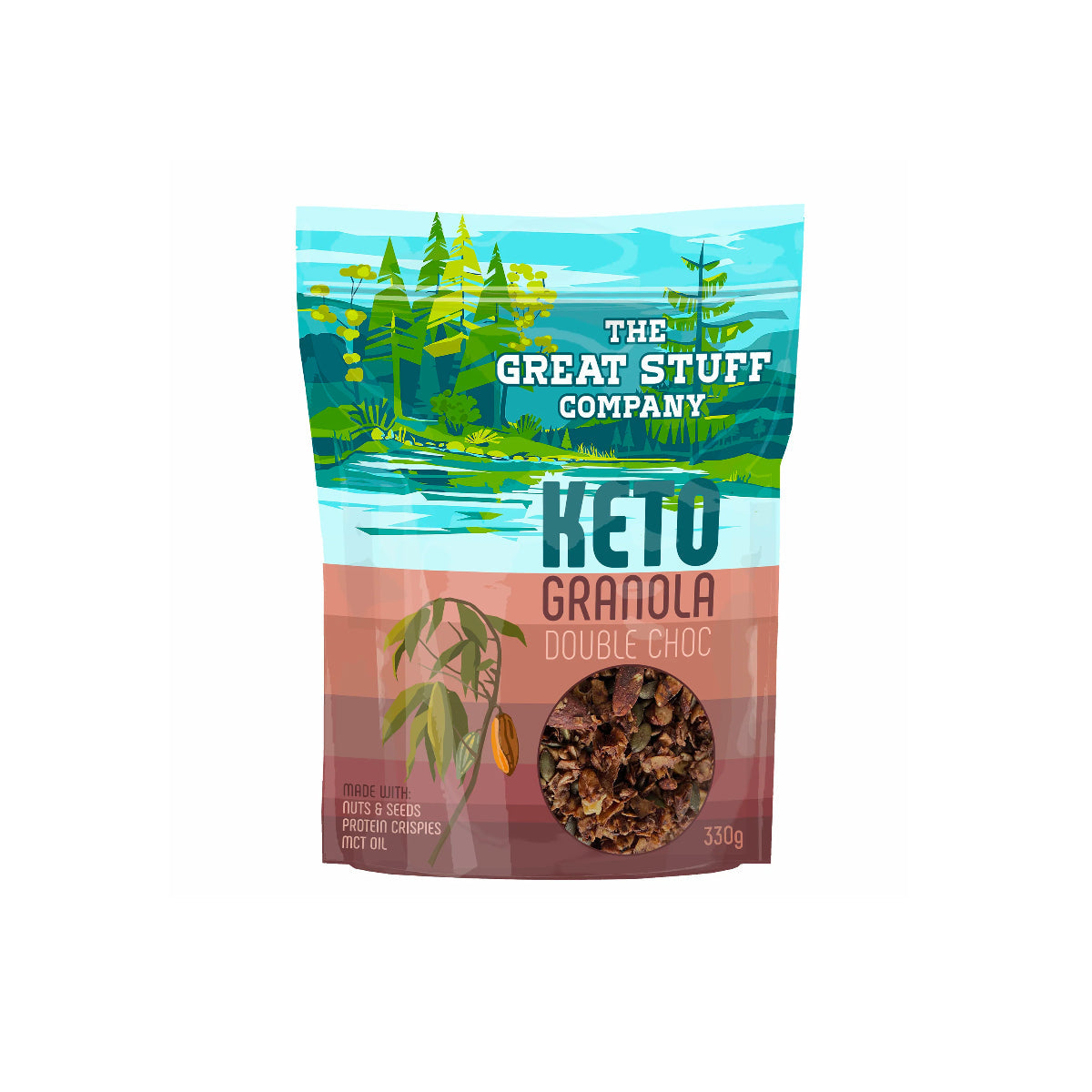 The Great Stuff Company Double Choc Keto Granola 330g