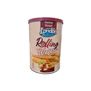 London Biscuits Tin Peanut Butter Rolling Wafers 400g