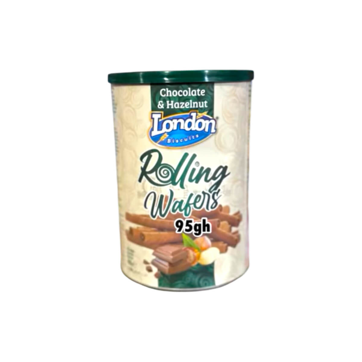 London Biscuits Chocolate & Hazelnut Rolling Wafers 400g