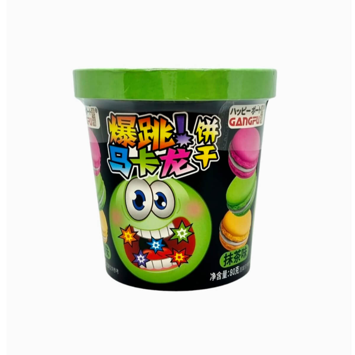 Gangfu Matcha Flavor Macaron Biscuits 80g