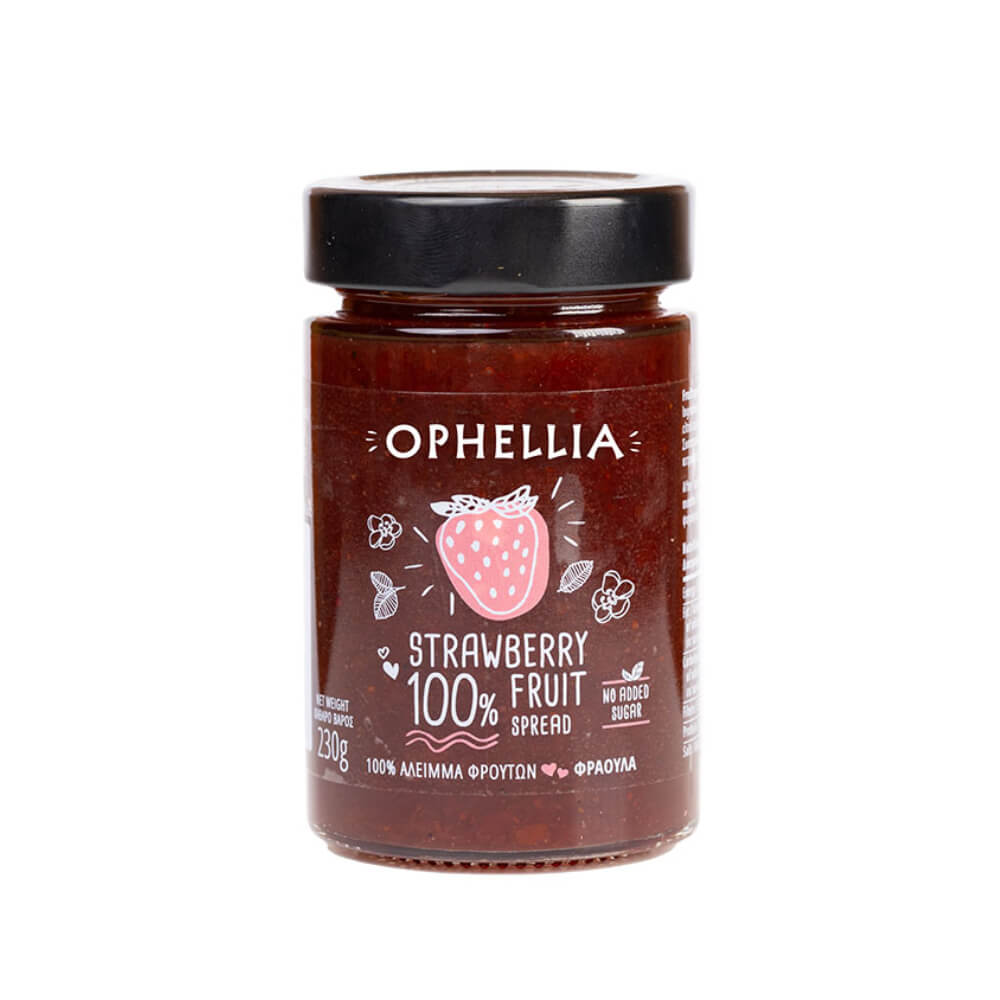 Ophelin 100% Strawberry Fruit Jam Spread 230gm