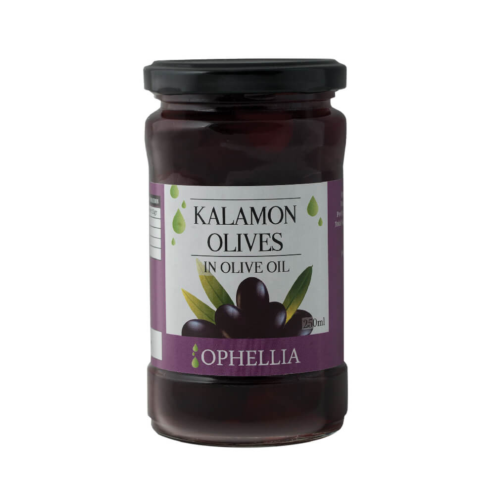 Ophellia Organic Kalamata Whole Olives in Brine 300gm