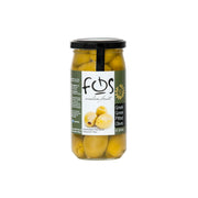 Fos Greek Green Pitted Olives In Brine Without Stone 360g