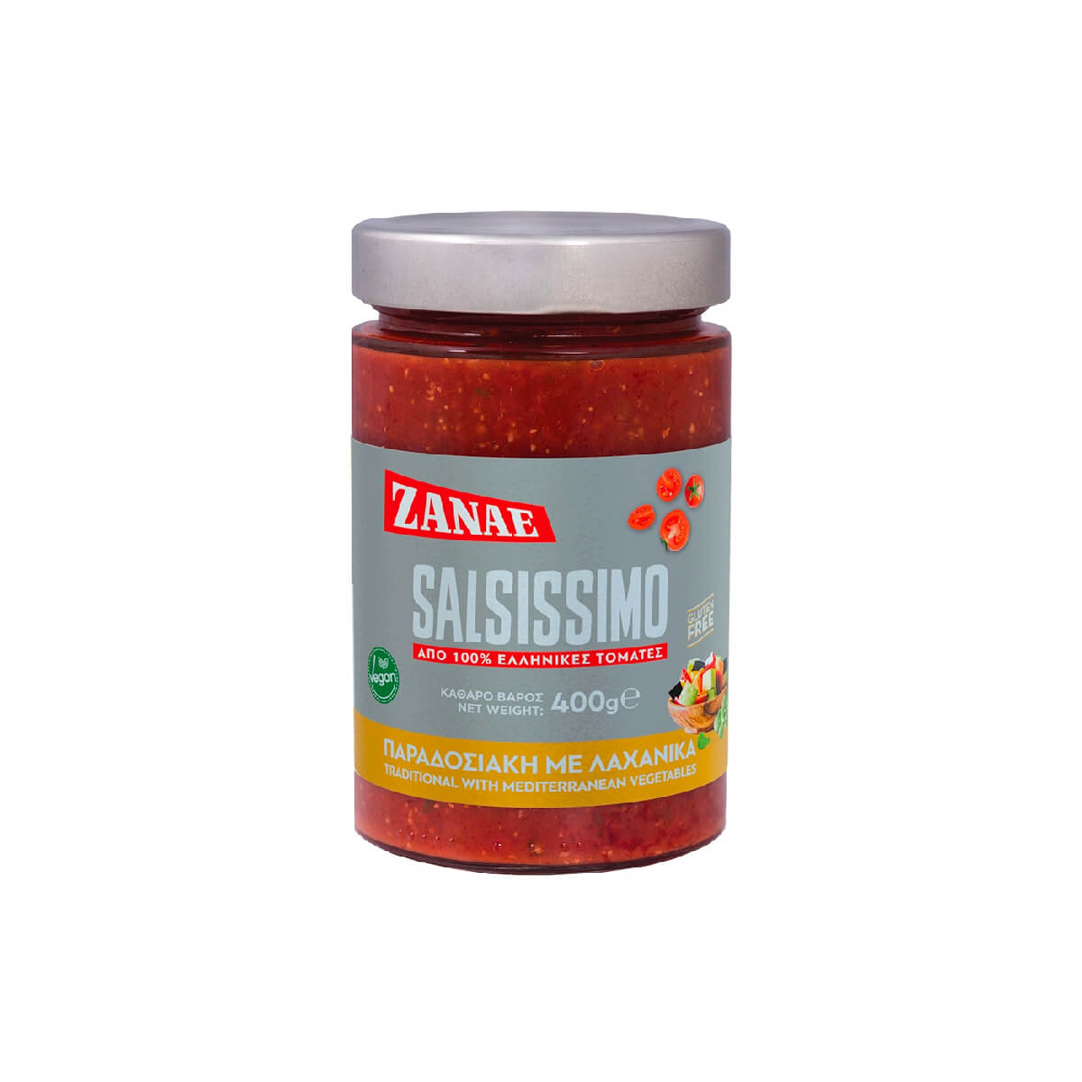 Zanae Tomato Sauce With Mediterraneaen Vegetables 400gm