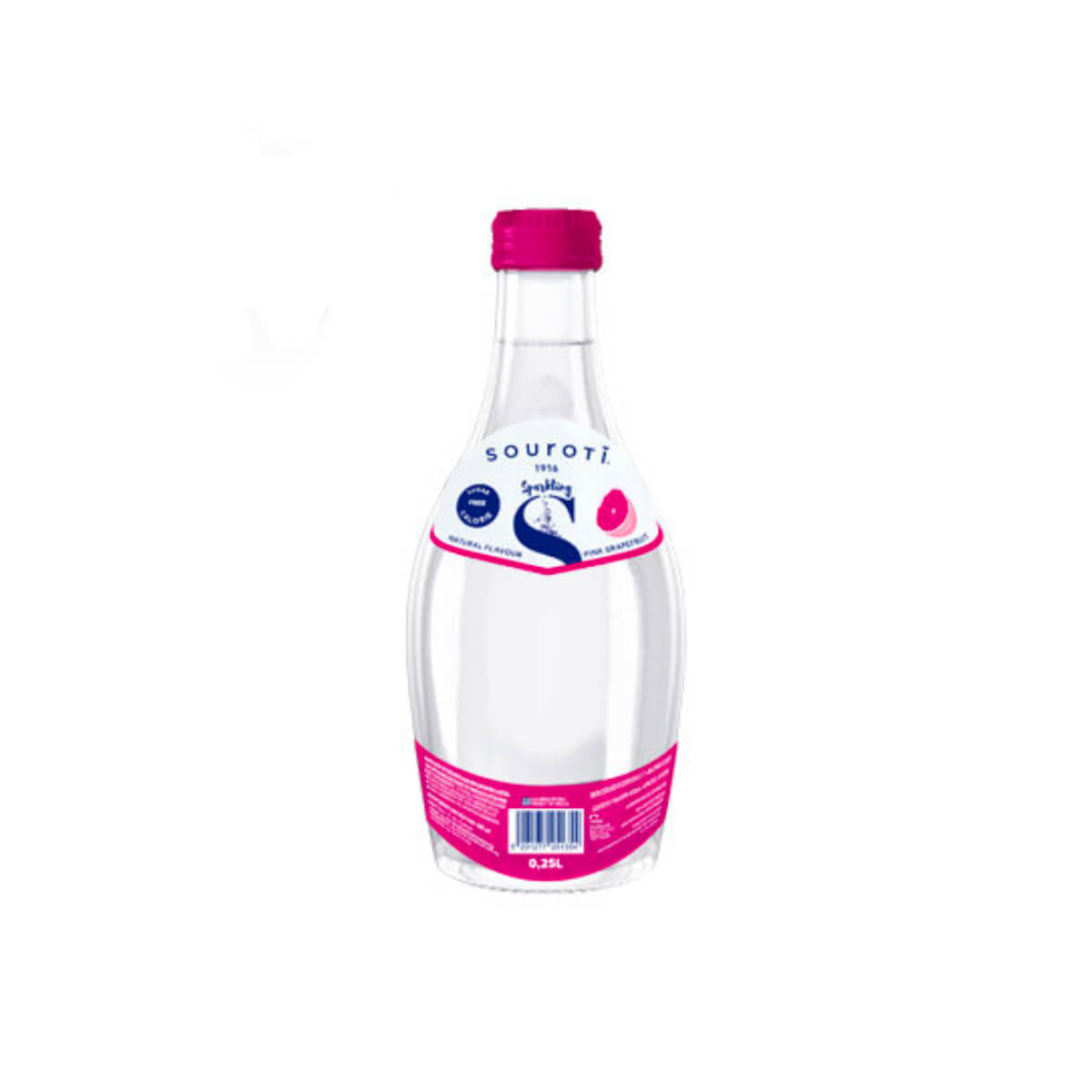 Souroti Pink Grapefruit Sparkling Water 250ml
