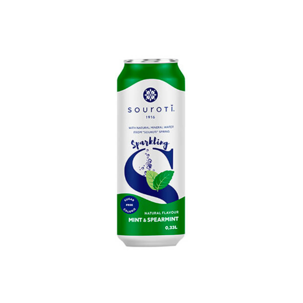 Souroti Mint & Spearmint Sparkling Water 330ml