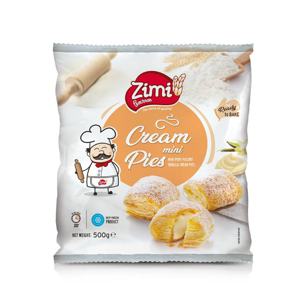 Zimi Puff Pastry Cream Mini Pies 500G