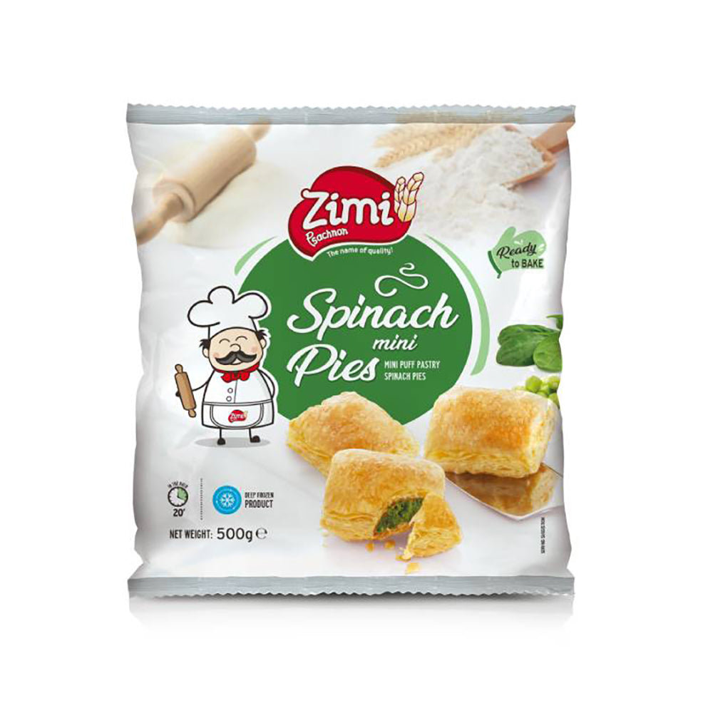 Zimi Puff Pastry Spinach Mini Pies 500G