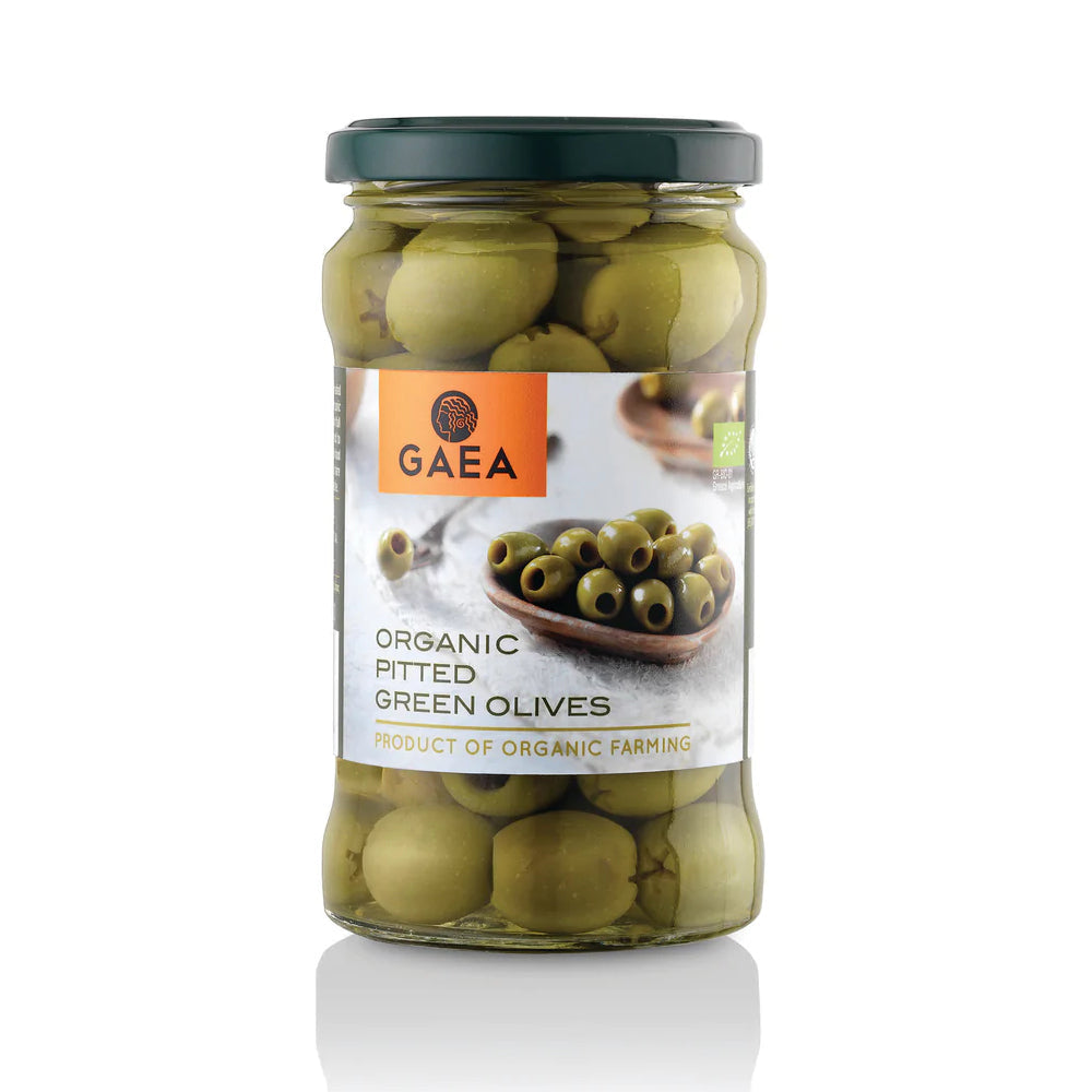 Gaea Pitted Green Olives In Brine 290G