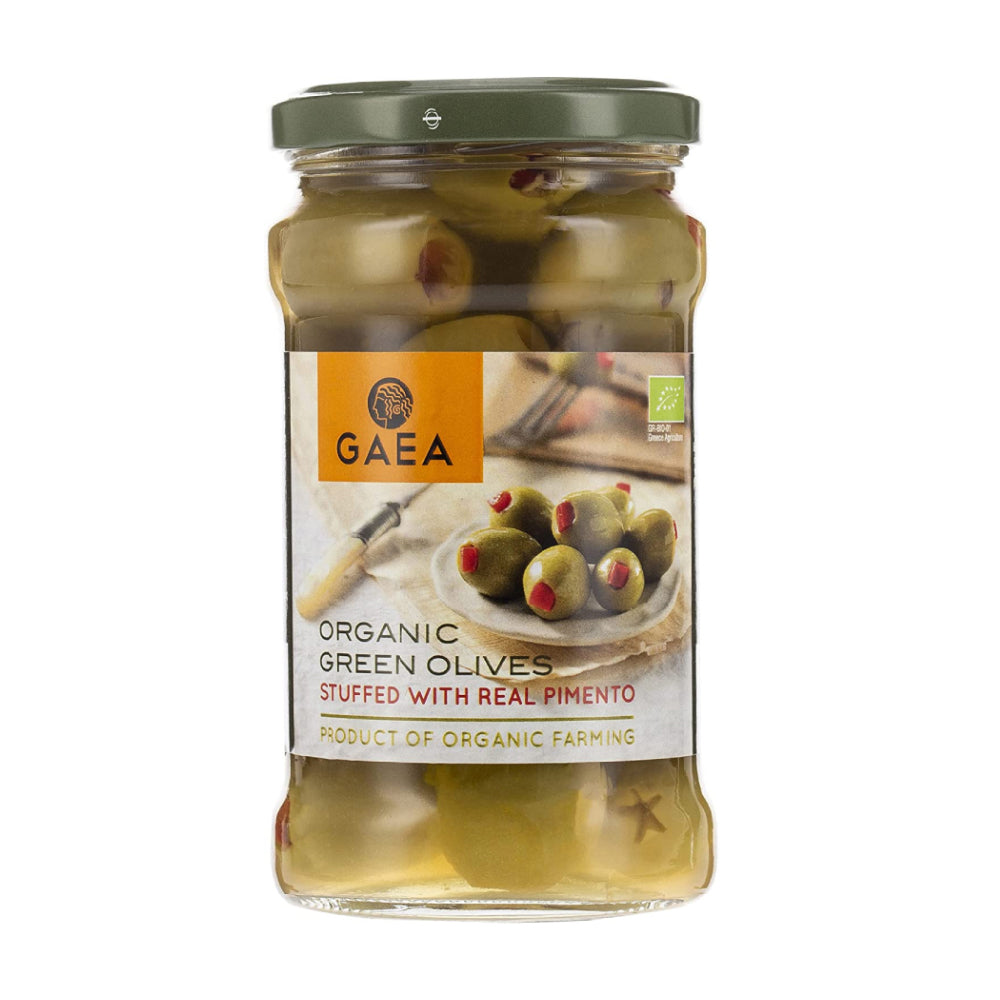 Gaea Green Olives Stuffed w/ Natural Pimento 295G