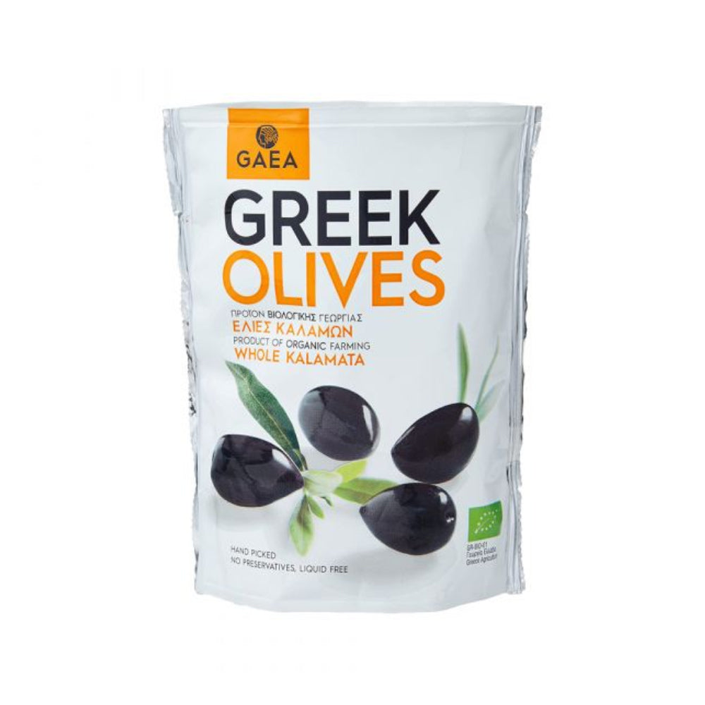 Gaea Organic Whole Kalamata Olives 150gm