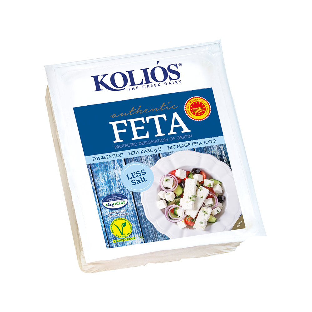 Kolios Authentic Feta PDO Less Salt Vacuum 150g