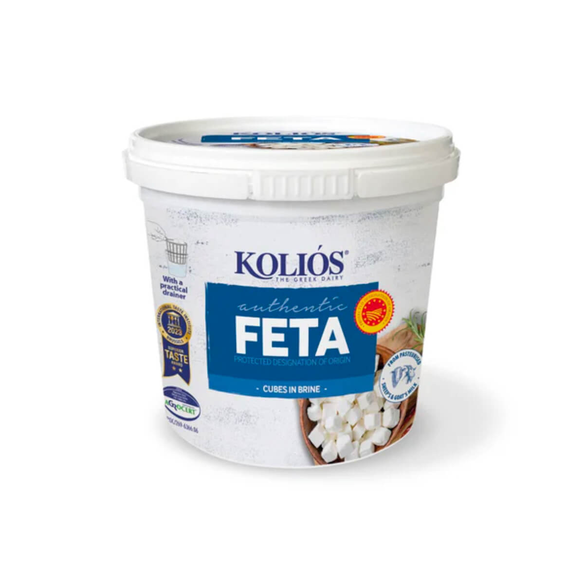 Kolios Feta Cheese Cubes in Brine 200g