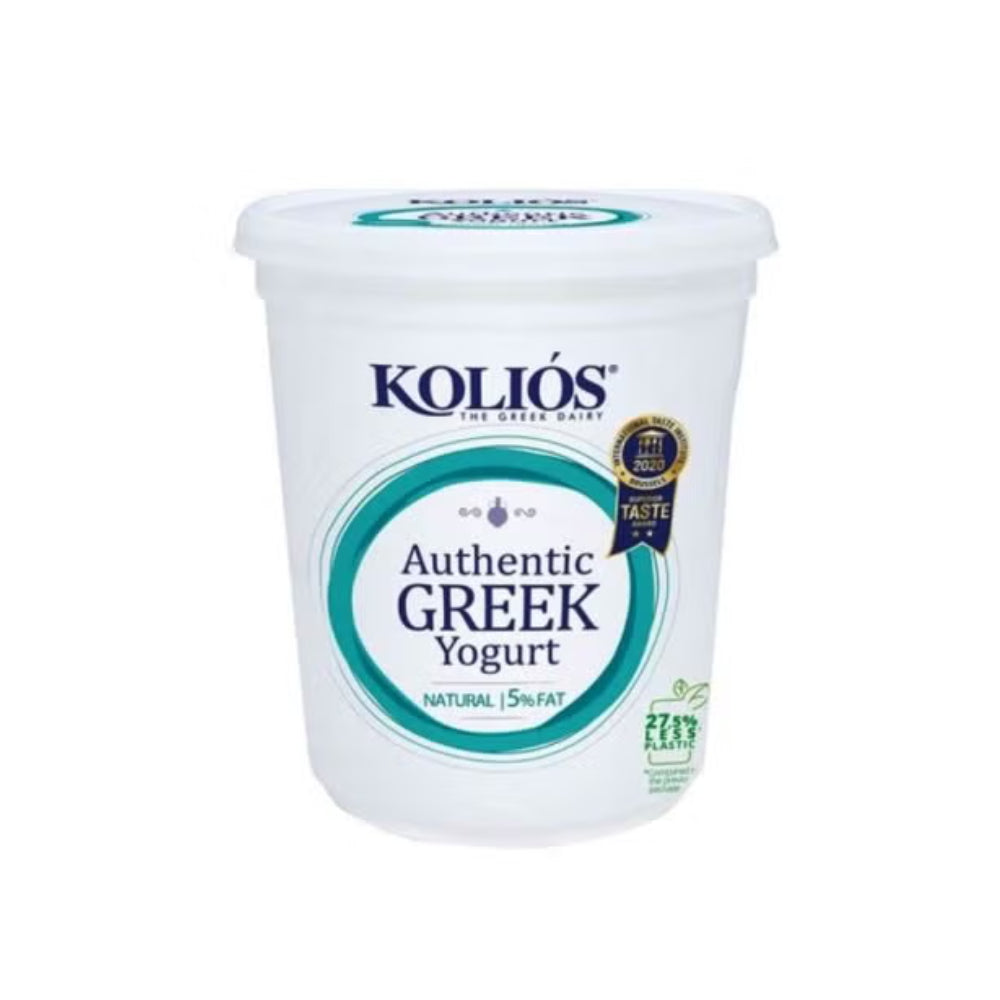 Kolios Authentic Greek Strained Yoghurt 5% Fat 1kg