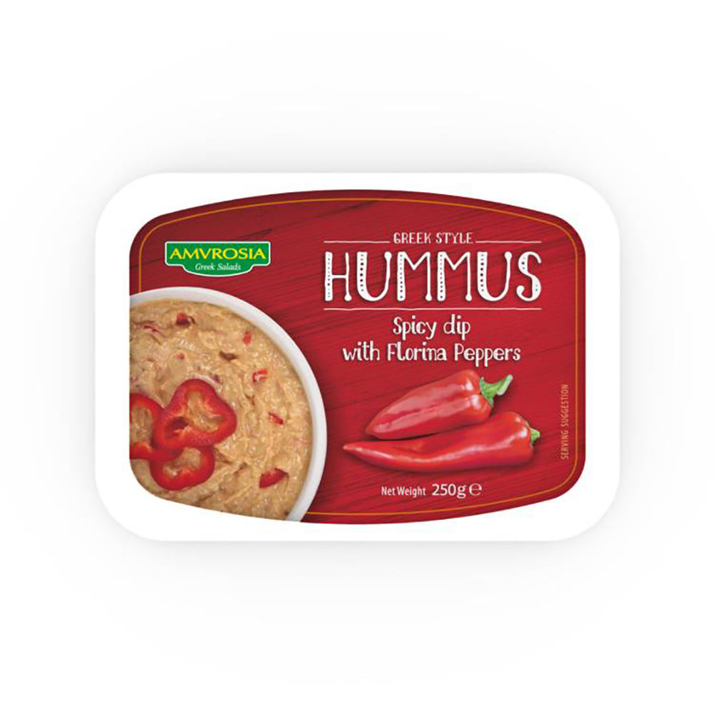 Amvrosia Hummus Spicy Red Peppers 250G