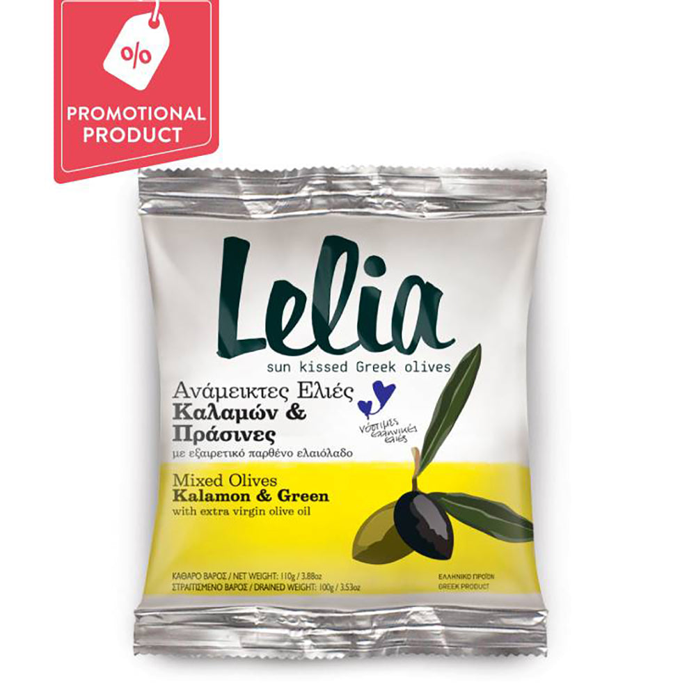 Lelia Mxd Kalamon&Grn Olives w/ E/V Olive Oil 100G