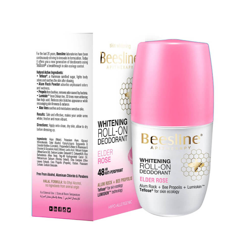 Beesline Whitening Roll-On Deodorant Elder Rose 50ml