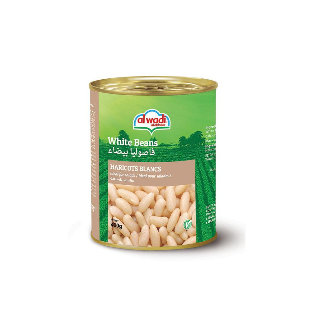 Al Wadi Cooked White Kidney Beans 400G