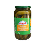 Al Wadi Pickled Cucumbers In Glass Jar 1kg