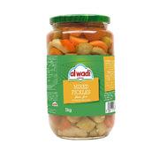 Al Wadi Mixed Pickles In Glass Jar 1kg