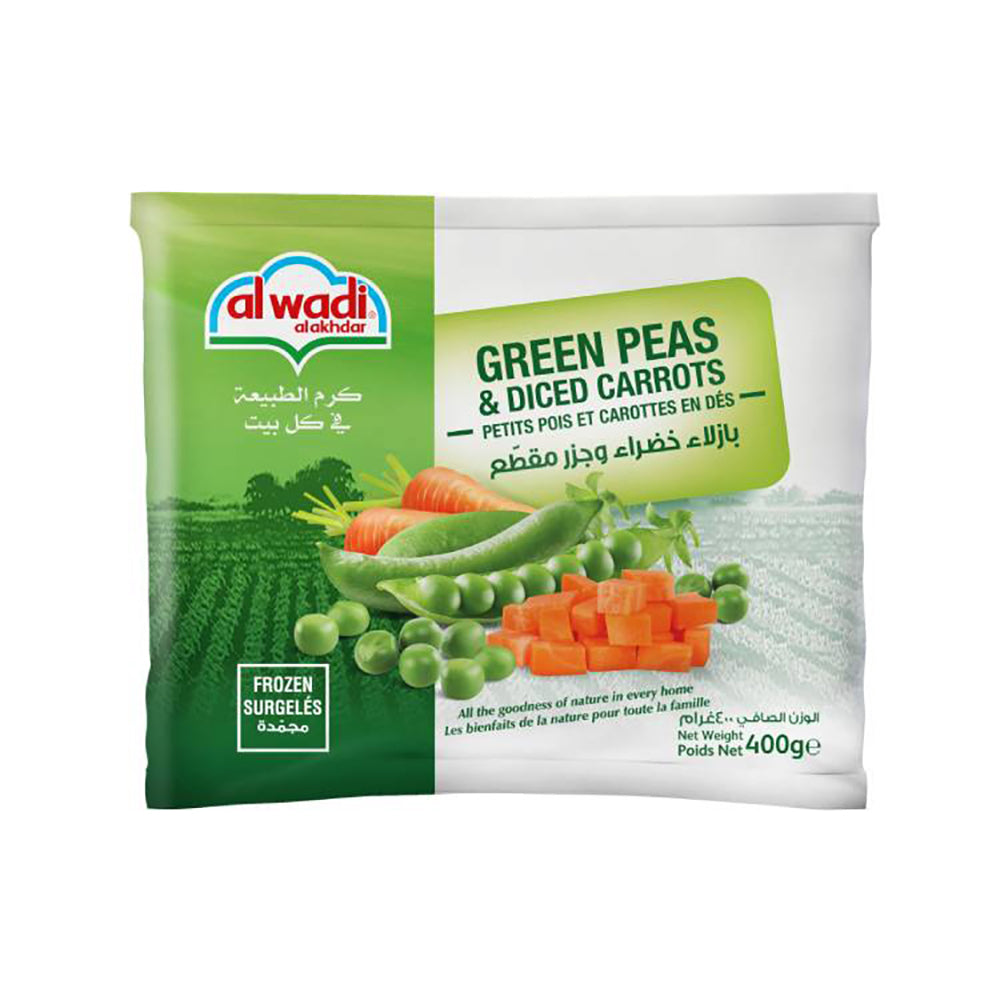 Al Wadi Frozen Green Peas & Diced Carrots 400G