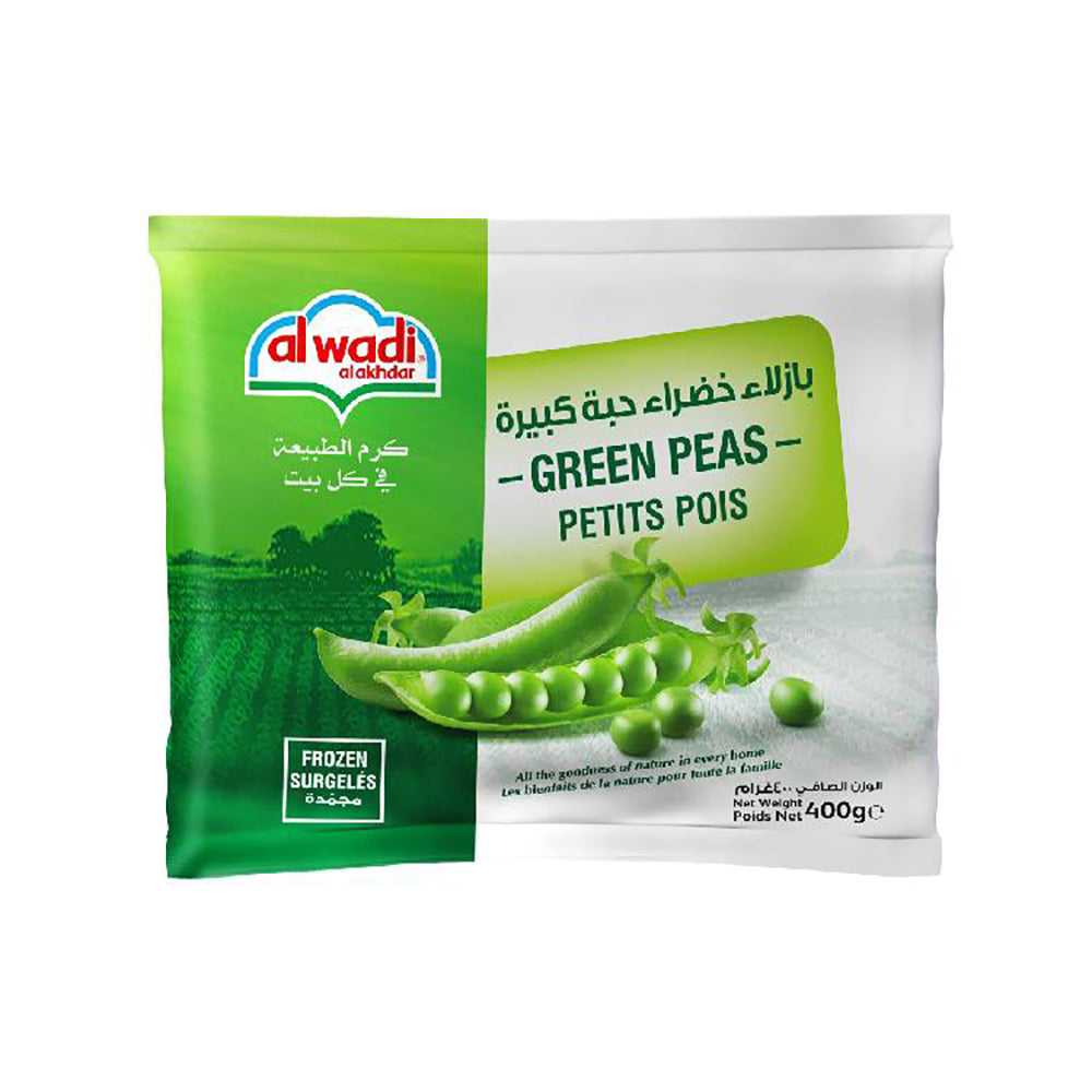 Al Wadi Frozen Green Peas Big 400G