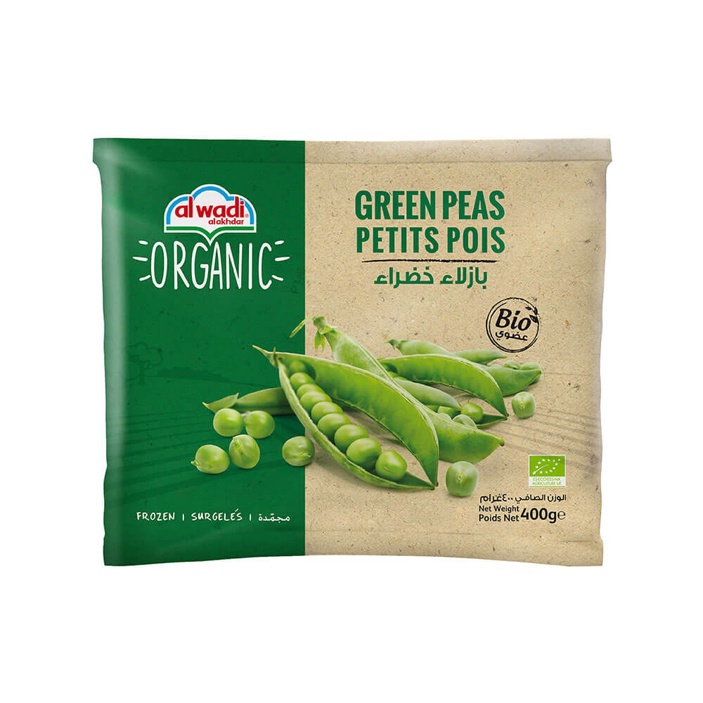 Al Wadi Frozen Organic Green Peas 400G