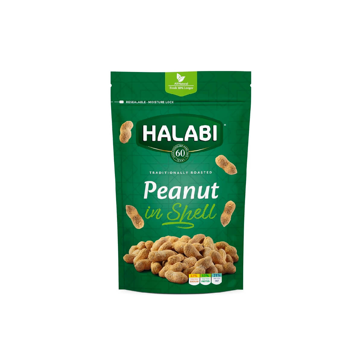 Halabi Traditionally Roasted In Shell Peanuts 150g