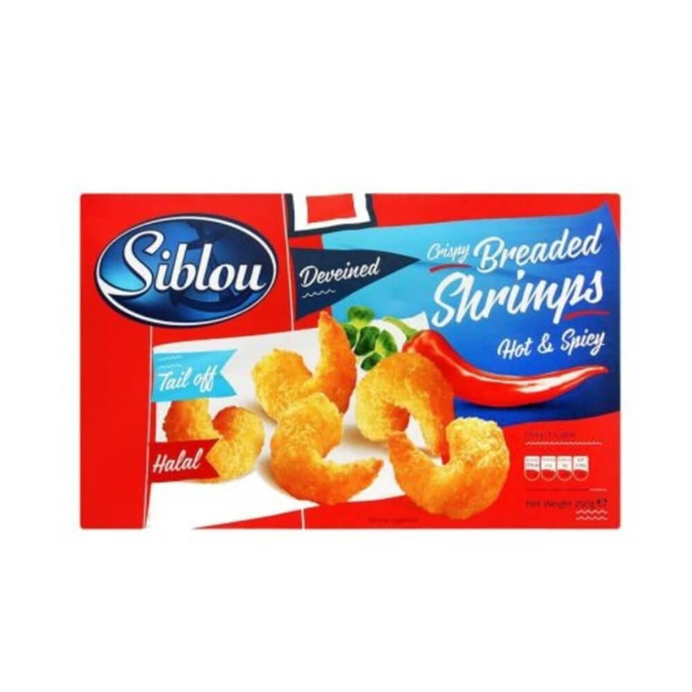 Siblou Hot & Spicy Breaded Shrimps 250Gm