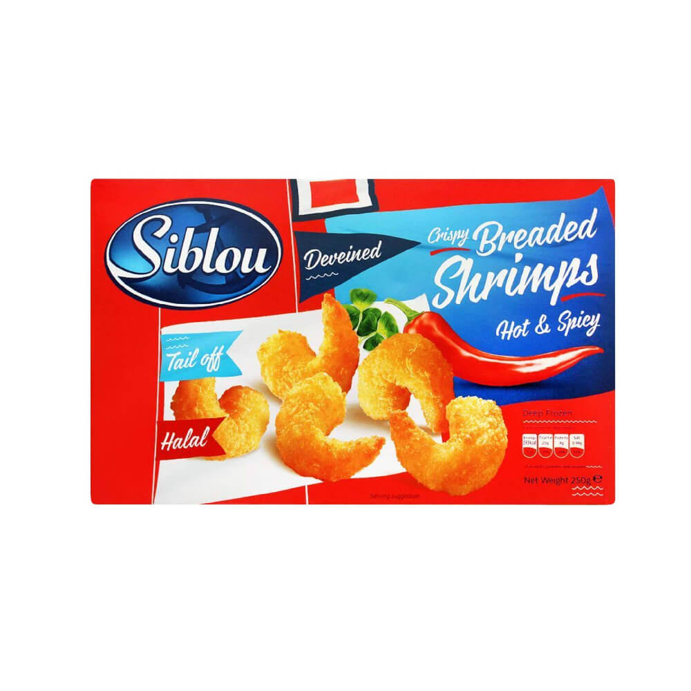 Siblou Hot & Spicy Butterfly Shrimp 250gm