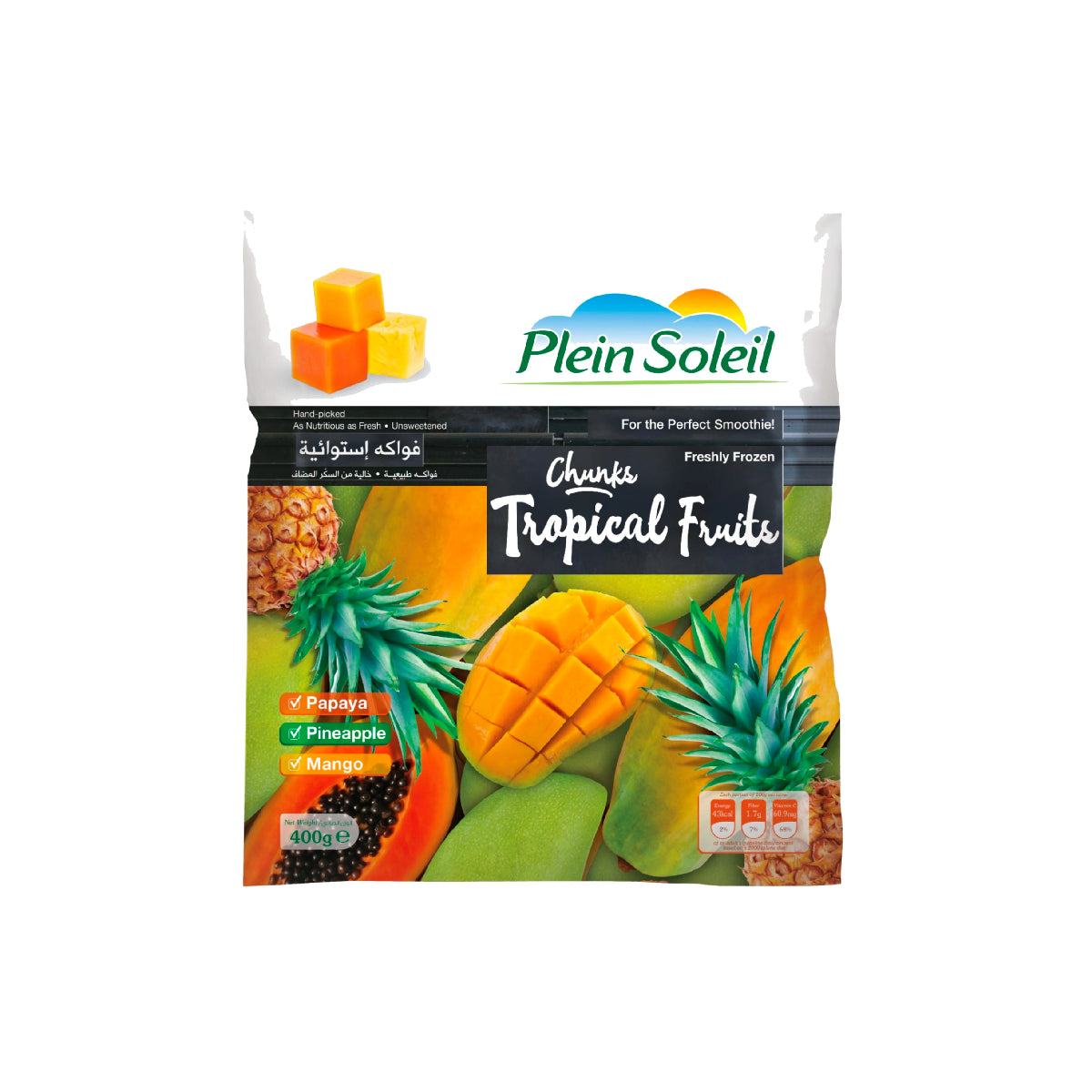 Plein Soleil Freshly Frozen Tropical Fruits Chunks 400g