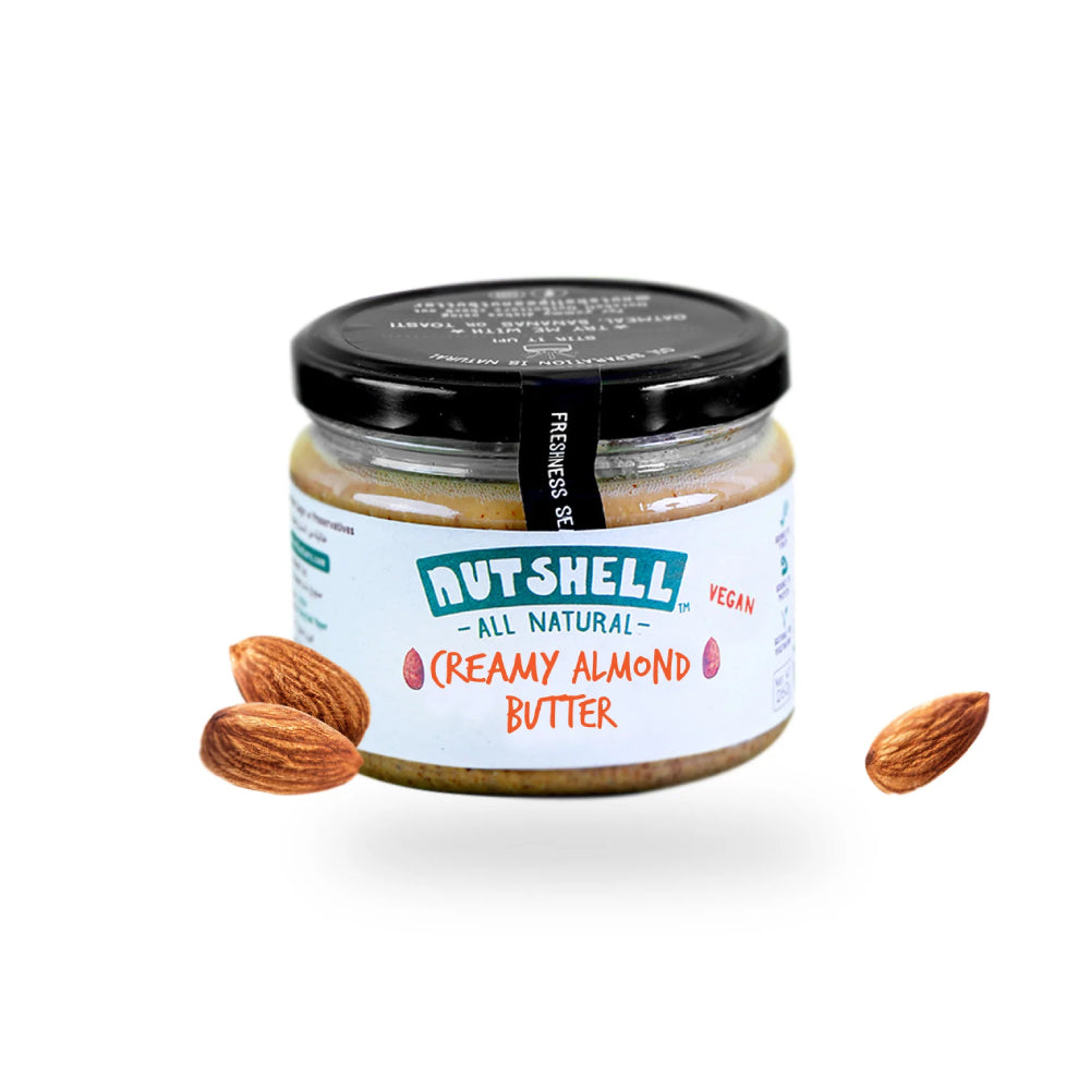 Nutshell Vegan Creamy Almond Butter 260gm