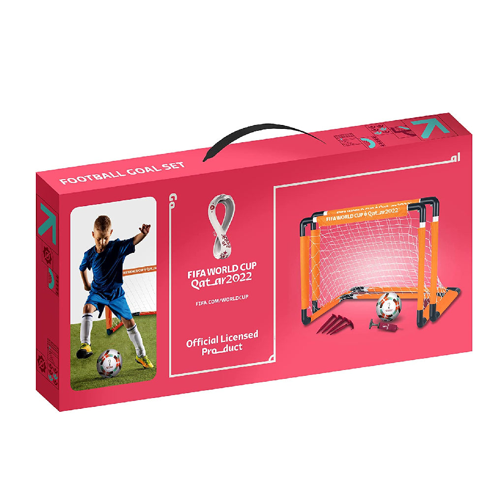 FIFA Goal Set Size 2 Ball + Air Pump + 2 Goal Nets