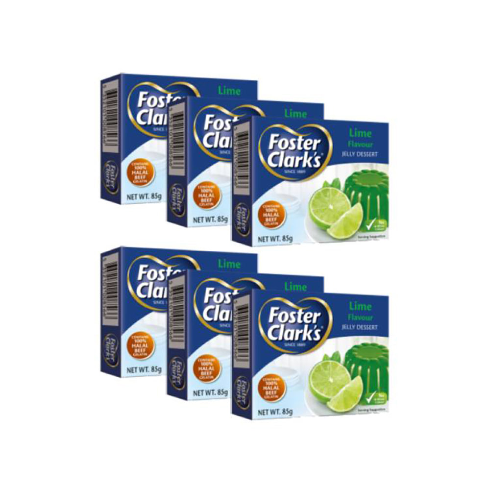 Foster Clark's Jelly Lime 85Gx6