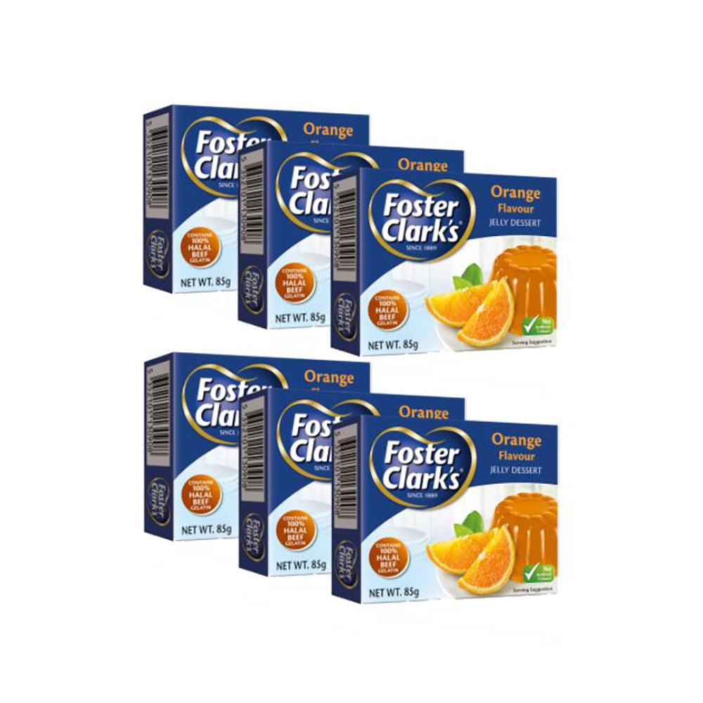 Foster Clark's Jelly Orange 85Gx6