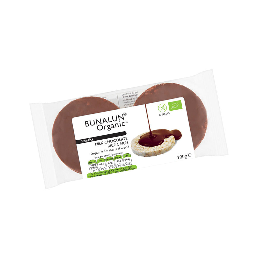 Bunalun Organic Milk Chocolate Rice Cakes 100gm