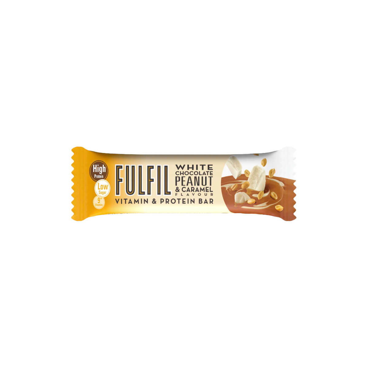 Fulfil White Chocolate Peanut and Caramel Flavour Vitamin and Protein Bar 55gm