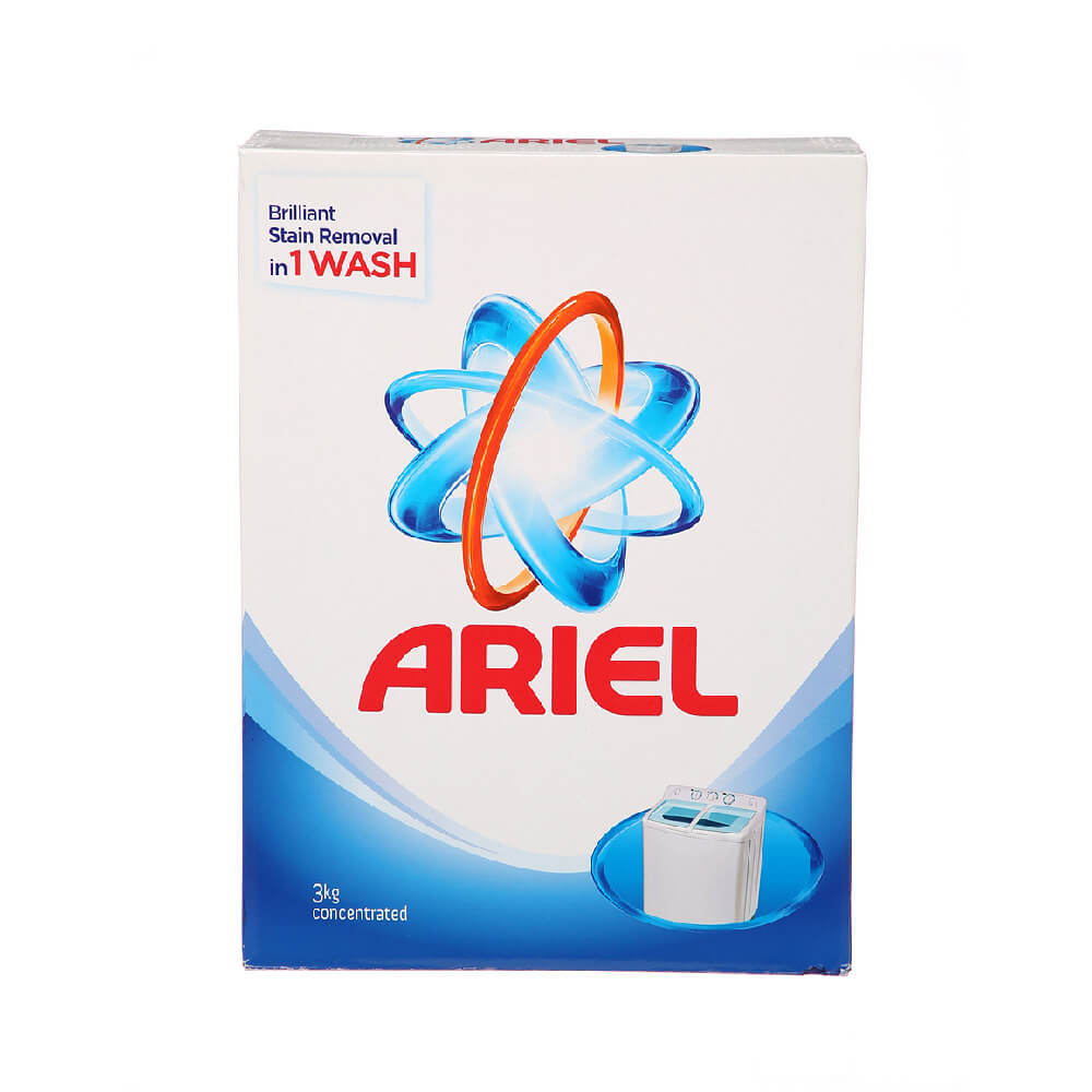 Ariel Detergent Concentrated Blue 3Kg