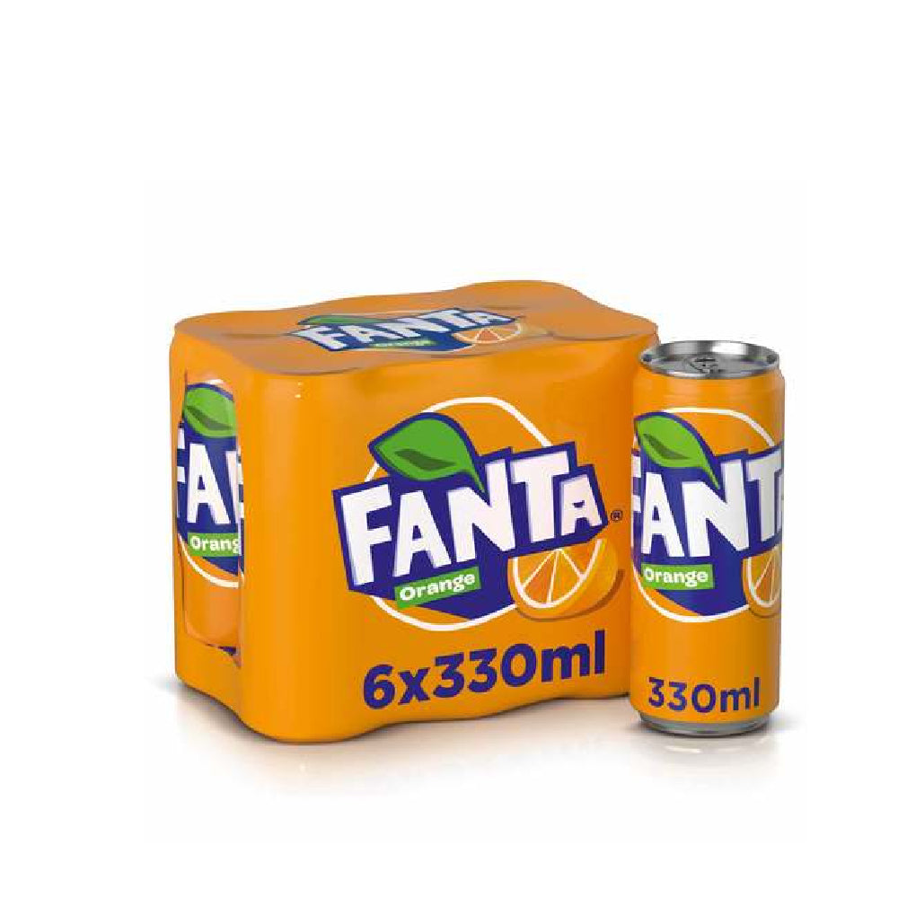 Fanta Orange Can 330mlx6