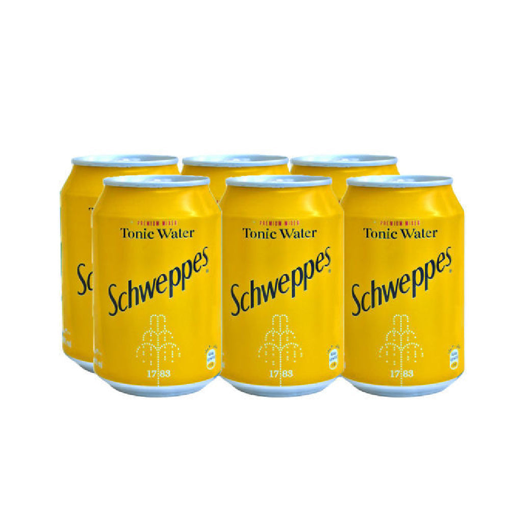 Schweppes Tonic Water Can 300mlx6