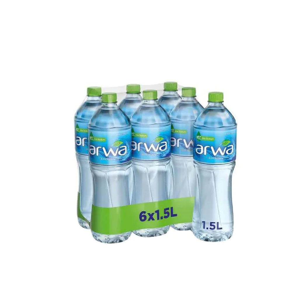 Arwa Bottled Drinking Water Pet 1.5Lx6