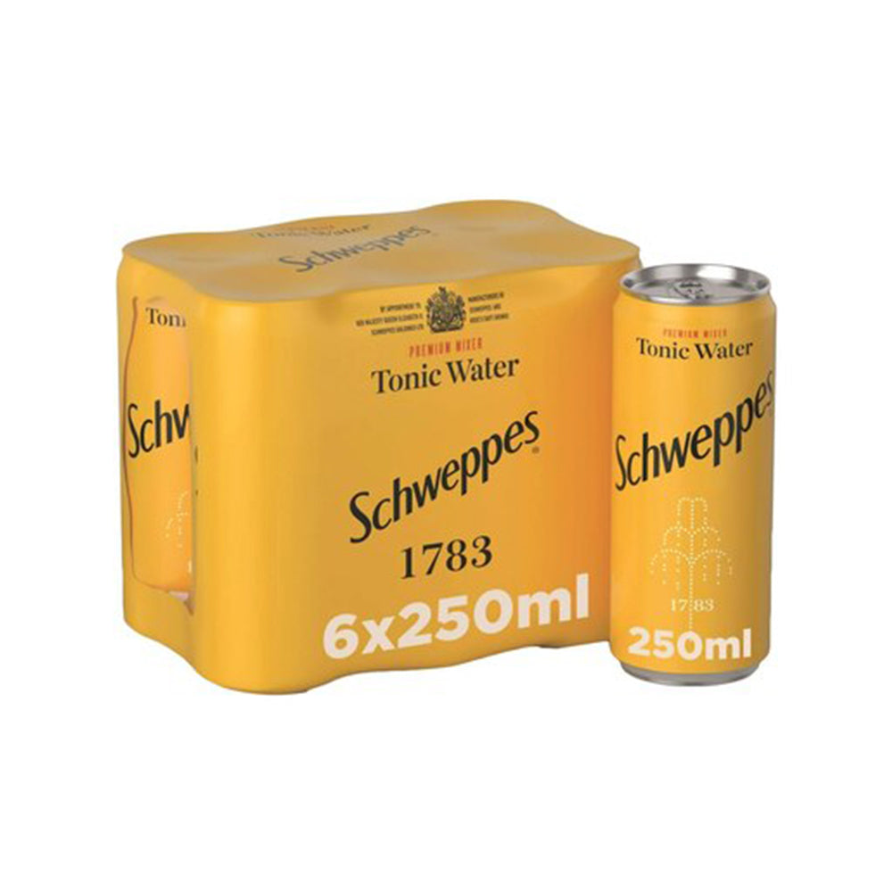 Schweppes Tonic Water Can 250mlx6
