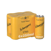 Schweppes Tonic Water Can 250mlx6