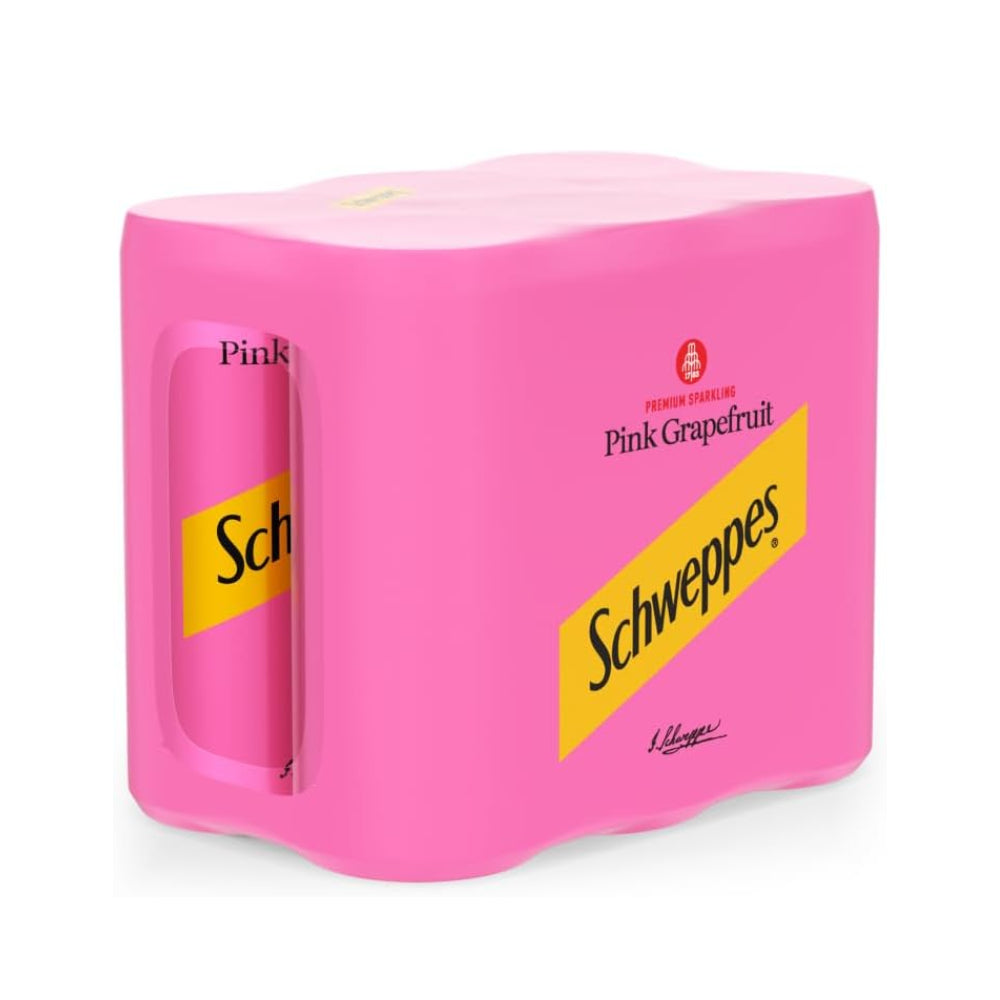 Schweppes Pink Grapefruit Premium Sparkling Water 6x250ml