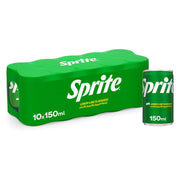 Sprite Lemon Lime Flavoured Carbonated Soft Drink 10x155ml