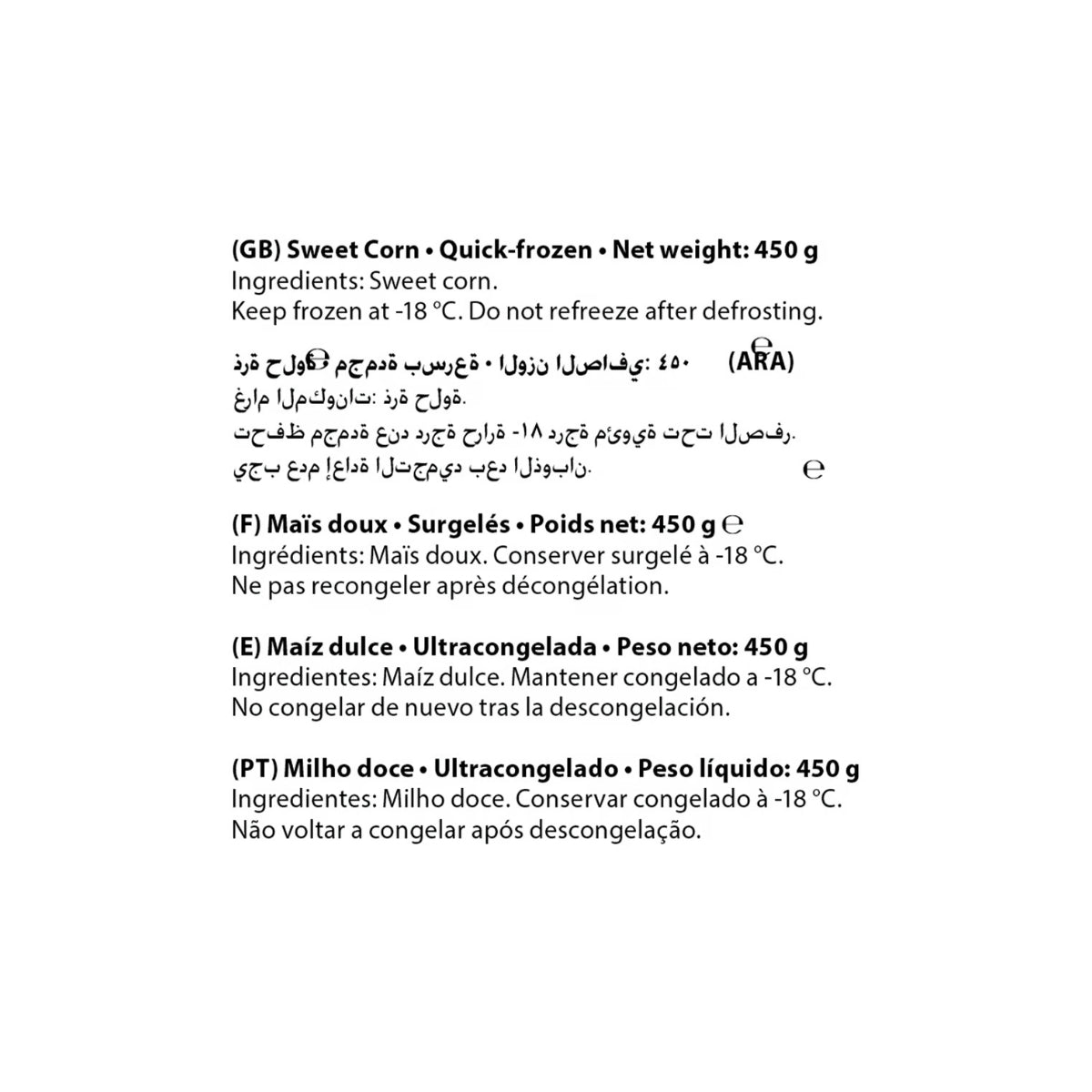 Emborg Sweet Corn 450g