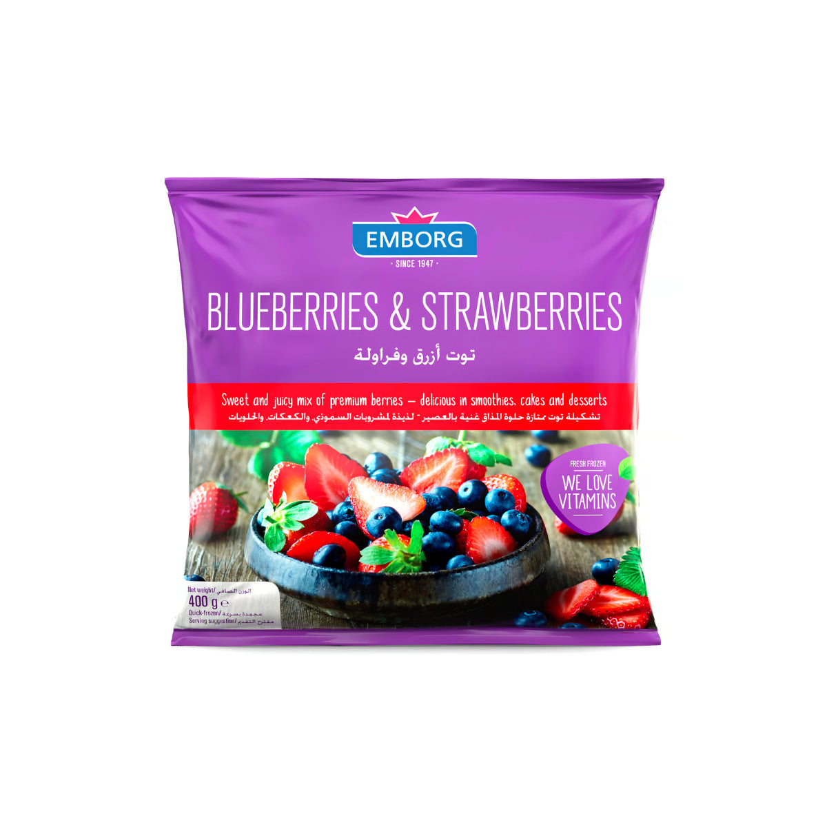 Emborg Blueberries & Strawberries Mix 400g